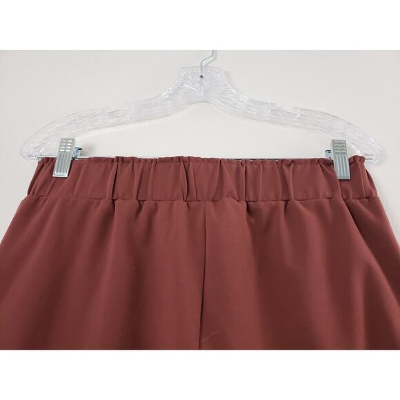 (F5) Joie Paper Bag Womens Pants Size M Pull on Elastic Waist Red Brick - Picture 5 of 8